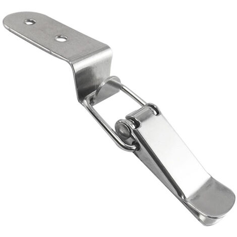 AlwaysH 4Pièces Fermeture à bascule,Fermeture a Levier Fermeture à Ressort Loquet Bascule en Acier Inoxydable Pour Coffre à Outils,Levier de verrouillage,Tiroir,boîte à outils, placard, armoire, boîte