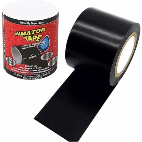 AlwaysH Black Waterproof Tape, 2pcs Tape Waterproof, Self-fusing Silicone Tape, Insulation Tape and Sealing Strip, Sealant that Bonds and Repairs Almost Anything