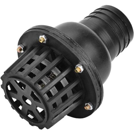 AlwaysH Bottom valve of water pump, black low-pressure flat check valve, used for fluid machine