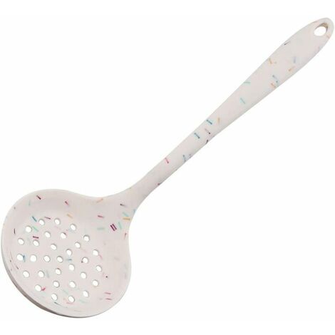 AlwaysH Cuillère à Fente, Passoire en Silicone Antiadhésive avec Poignée Ergonomique, Cuillère à Ustensile de Cuisine Résistance aux Températures Élevées et Basses pour Filtrer Légumes, Pâtes et Plus