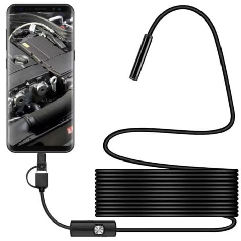 AlwaysH Endoscope Camera, Endoscope with 8 LED Lights, Endoscope Camera with Type C, for Android and iOS Smartphone, iPhone, iPad (5M)