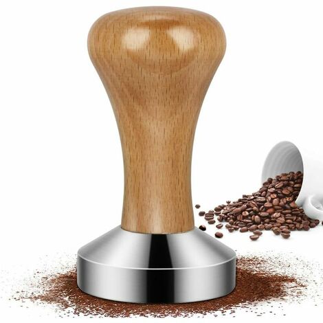 AlwaysH Espresso-Tamper, Edelstahl-Kaffee-Tamper, Edelstahl-Kaffeepresse, Barista-Espresso-Tamper für Kaffeemaschine (51 mm)