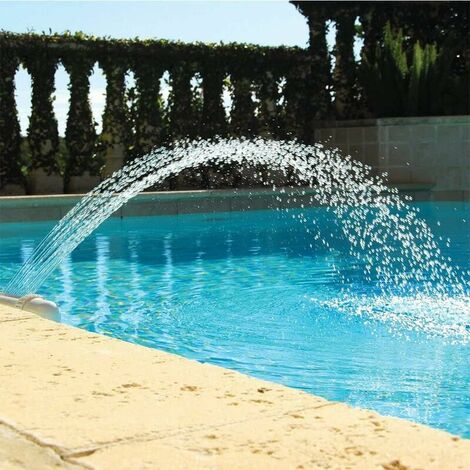 AlwaysH Fontaine Piscine Cascade, Cascade Piscine Hors Sol, Accessoire Piscine Exterieur, Accessoire Piscine Robinet Fontaine Bassin Orientable Fontaine à Eau Piscine