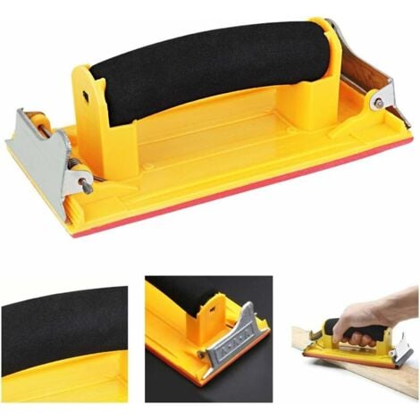 AlwaysH Hand Sander with Sponge Handle Hand Sanding Small Hand Sander Wood Manual Sander 18.59cmcm for Sanding Contour Planes Wood Metal