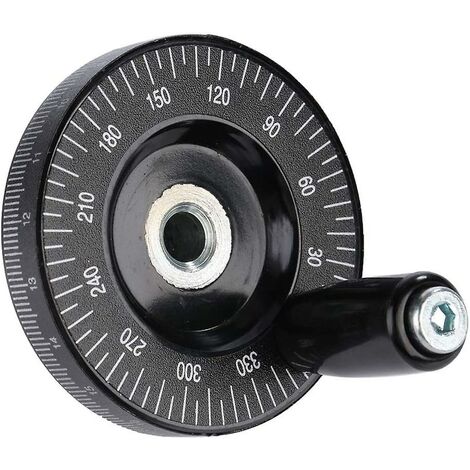 AlwaysH Handrad aus Bakelit, Handrad mit massivem Fräsgriff, Innendurchmesser 8 mm, Außendurchmesser 63 mm