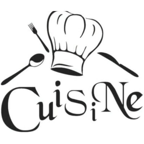 AlwaysH Kitchen Decoration Wall Stickers French Chef Kitchen Vinyl Wall Stickers Wallpaper Wall Decal Mural Sticker