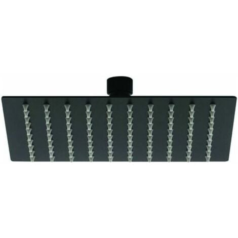AUTRES AlwaysH Matte black square shower head - Q 200 x 200