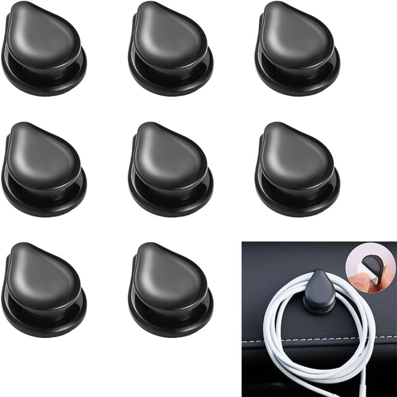 Alwaysh - Mini Car Hooks, Adhesive Hooks for Car, Universal Hooks, Adhesive Car Hooks for Dashboard, Self Adhesive Hooks, Multifunctional Car Hook 8