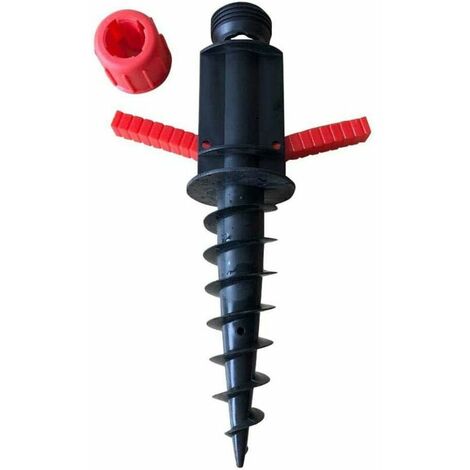 AlwaysH Parapluie De Plage Sable Ancre, Terre Pieds de Parasols, Base Ancrage Support de Parasol Plastique, pour Le Patio De Pelouse De Sable