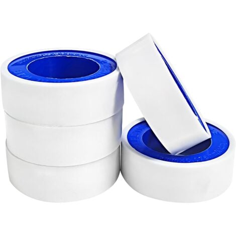 AlwaysH PTFE Sealing Tape, Industrial Marking Tape, Teflon Plumbing Seal Tapes, 48mm x 16.5m Pipe Tape Roll - 6 Pcs