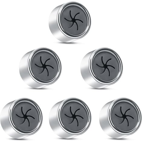 AlwaysH Set of 6 Tea Towel Holders, Kitchen Towel Hook, Round Tea Towel Hanger for Kitchen, Bathroom and Home, Kitchen Towel Hanger, Kitchen Towel Holder Without Drilling