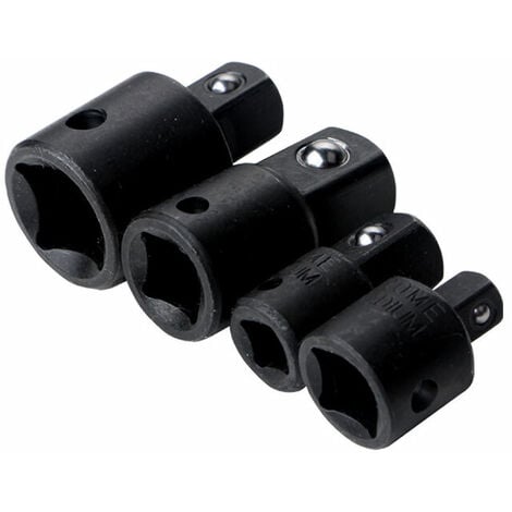 AlwaysH Set of Increasers and Reducers Ratchet Adapter Reducers Adapters For Triomphe Sockets and Bits 4pcs 1/2" 1/4" 3/8" Driver