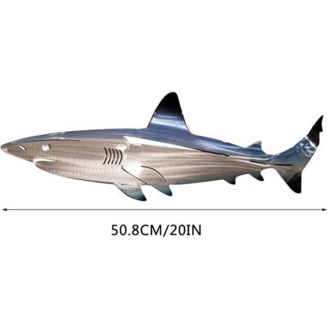 AlwaysH Shark Metal Art Wall Decor Living Room Bedroom Home Decor