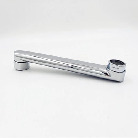 AlwaysH Spout for taps, kitchen arm, faucet arm, faucet spout, faucet spout (straight 20 cm long)