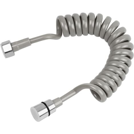 AlwaysH Telescopic Shower Hose, 2 Meter Bathroom Spring Hose, Stainless Steel Spiral Hose, Long Hose for Sprayer, Toilet, Bidet, Faucet