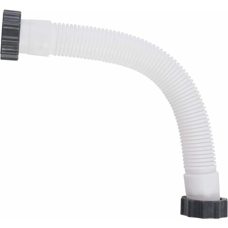 AlwaysH Tuyau flexible de rechange pour filtre de piscine, tuyau de pompe de piscine, tuyau d'aspiration，blanc，40.6cm