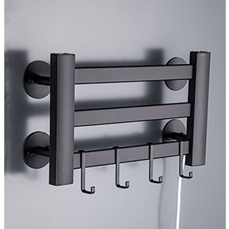 AlwaysH Wall-Mounted Electric Towel Warmer - Constant Temperature 120W, 3 Layers (No Punching)