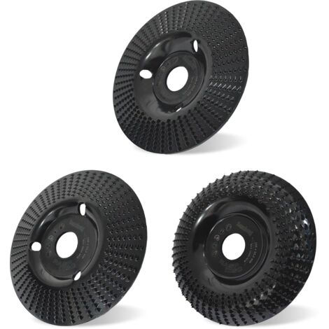 AlwaysH Wood Disc Grinder 125mm Wood Carving Disc, 3 Pieces Grinding Discs for Shaping, Grinding and Cutting. Wheels for Angle Grinder
