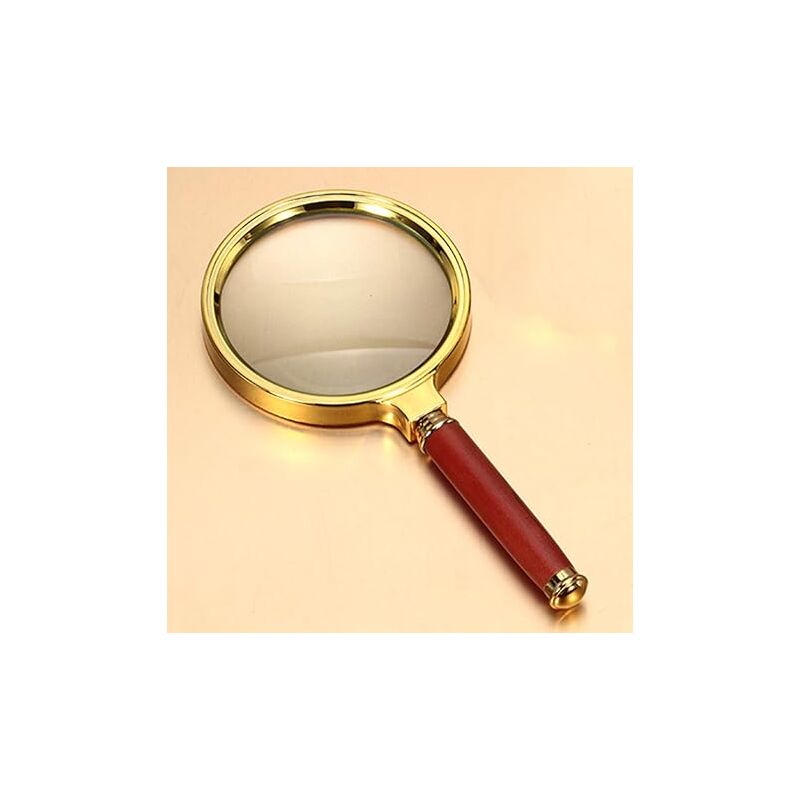 Alwaysh - Magnifying Glass 10X Magnification Handheld Magnifying Glass for Science, Reading Books, Inspection. (10X handheld magnifier)