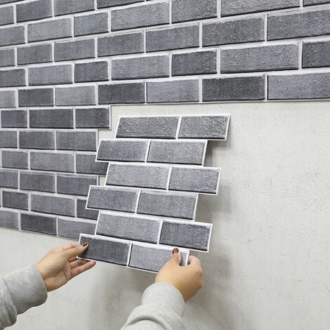 AlwaysHPVC 3D wall panels (5pcs, Grey，3030cm)