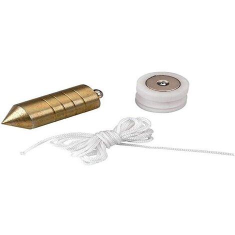 Alyco 197944 - Acciaio zincato magnetica plumb 750 gr di noci corda di legno e nylon 5 m
