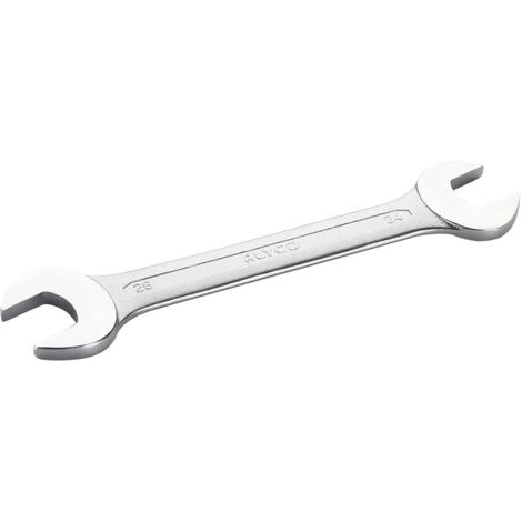 Alyco HR 170021 - Llave fija HR DIN 3110 acero Cr-V cromado brillante 24x26 mm