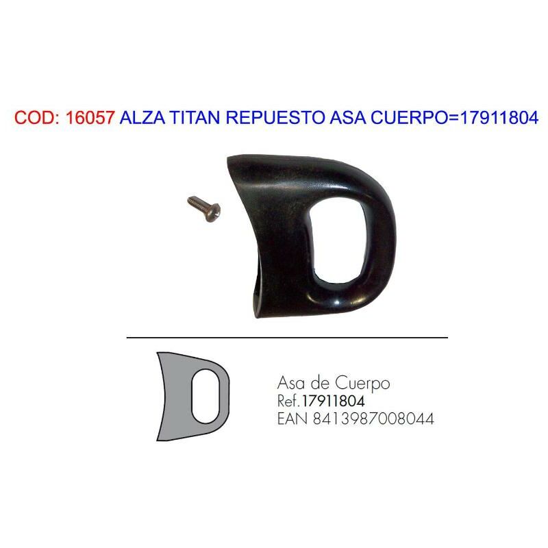 

alza titan repuesto asa cuerpo 17911804 - Mibricotienda