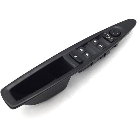 Alzacristalli elettrico anteriore sinistro C4, interruttore di comando alzacristalli elettrico a pulsante per Citroën C4 2004-2010, nero, automatico