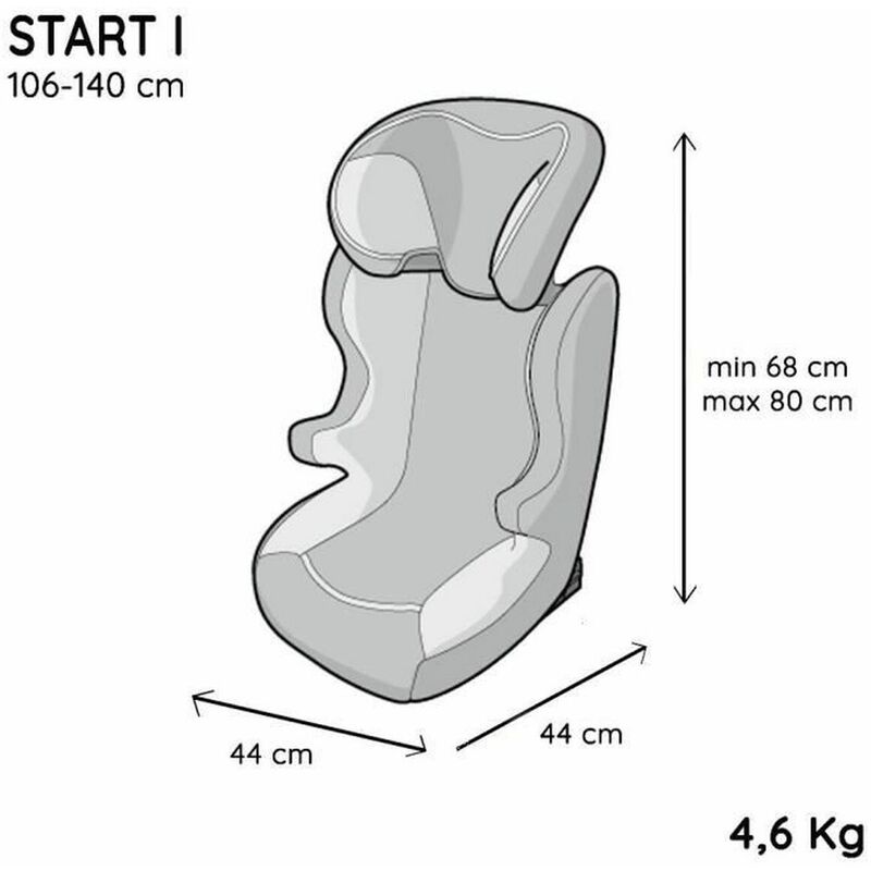 Image of Seggiolino Auto Nania Nania start i Giraffa ii (15-25 kg) iii (22 - 36 kg)