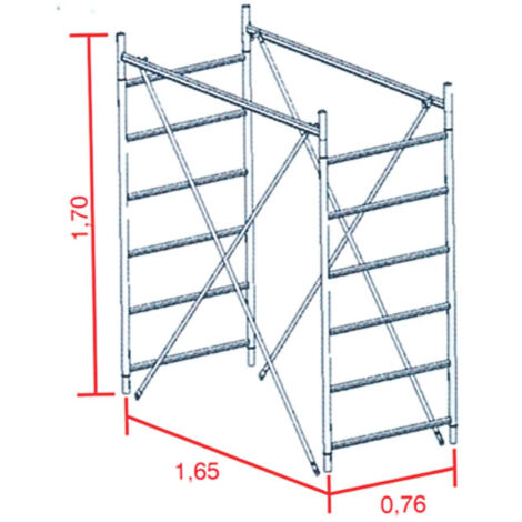 ALZATA TORRE GRIM 170 CM- 1,0 pz