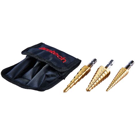 Am-Tech, Set di punte a gradino, 3 pz. - F0785