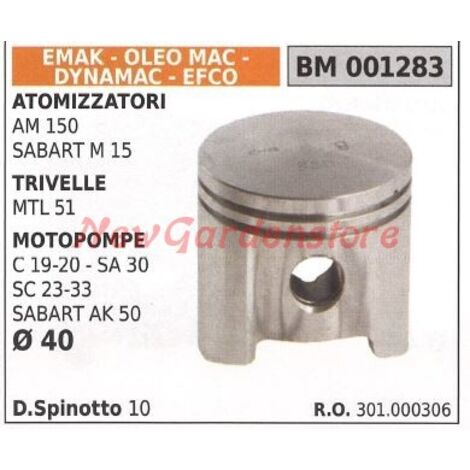 AM150 piston pulvérisateur MTL51 motopompe SC 23-33 Ø  40mm EMAK 001283