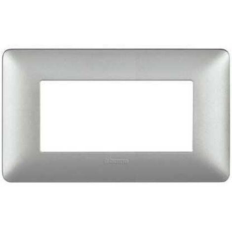 Am4804Msl Placa de 4 Módulos Color Plata Matex