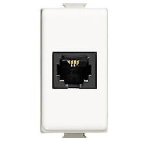 Am5982 Conector Telefónico RJ11 1 Módulo Color Blanco Matix
