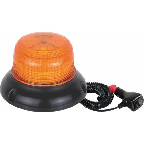 Ama Lampeggiante a led Base magnetica Arancione