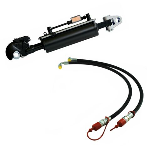 Ama Terzo punto trattore idraulico cat. III lungo 700-920mm con 2 Tubi 3/8” 2SN alesaggio 100mm