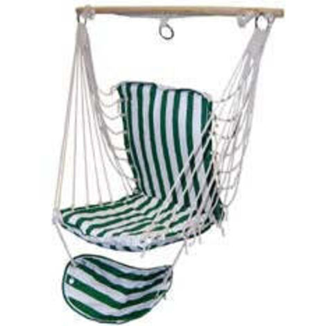 Amaca a Poltrona in Tessuto con Struttura Robusta, Dimensioni 100x65x105 cm, Modello FER-105026