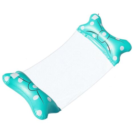 AMACA ACQUATICA LETTO GONFIABILE GONFIABILE A PUNTINI BLU 140x70cm