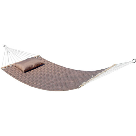 Amaca da Giardino 200x110 cm con Intreccio Imbottito Taupe