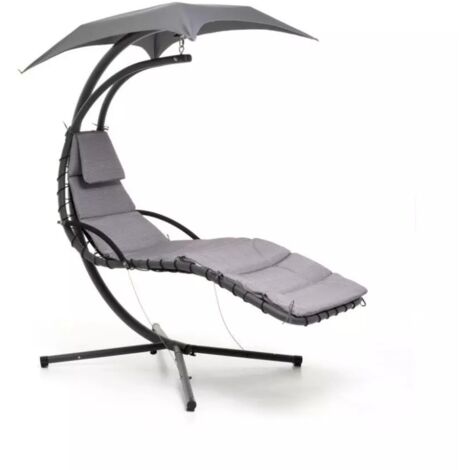Amaca Dondolo Con Zanzariera E Parasole | Seduta Textilene | Acciaio Inox | Hortan - Foto 7