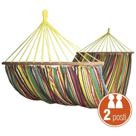 BIACCHI AMACA DOPPIA 220X160CM VERDELOOK COLORI ASSORTITI