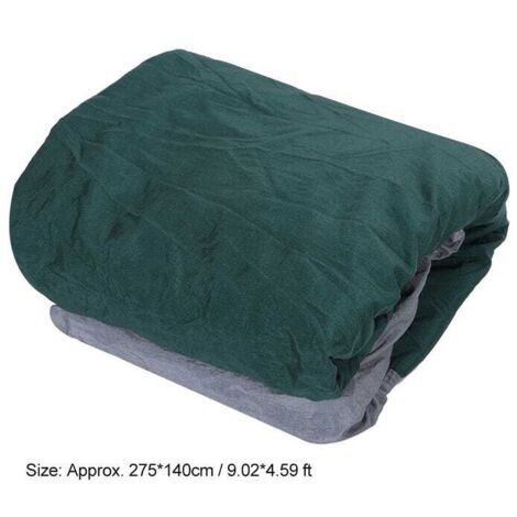 Amaca doppia portatile per campeggio e viaggi con cinghia per alberi (grigio + blu scuro)
