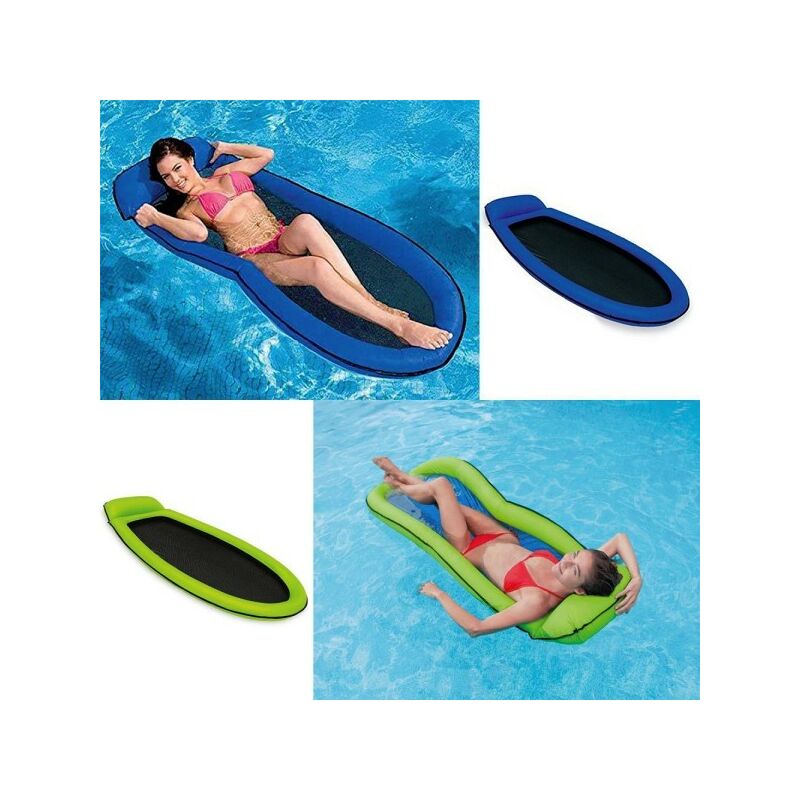 Trade Shop Traesio - Hamaca Flotante Colchon De Agua Hinchable 178X94Cm Colores Surtidos 58836
