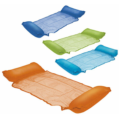 Amaca galleggiante con cuscino da mare piscina gonfiabile materasso per spiaggia - colorigenerali: ARANCIONE