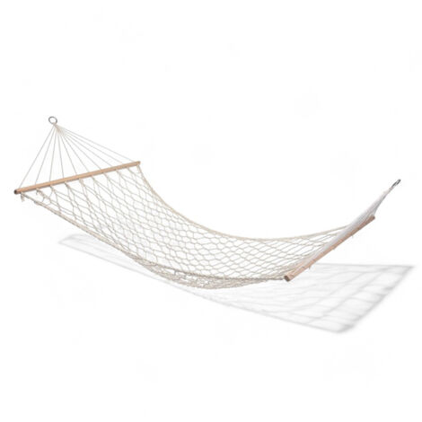 Amaca in corda intrecciata naturale dimensioni 200x80 cm resistente e confortevole per relax giardino e terrazzo