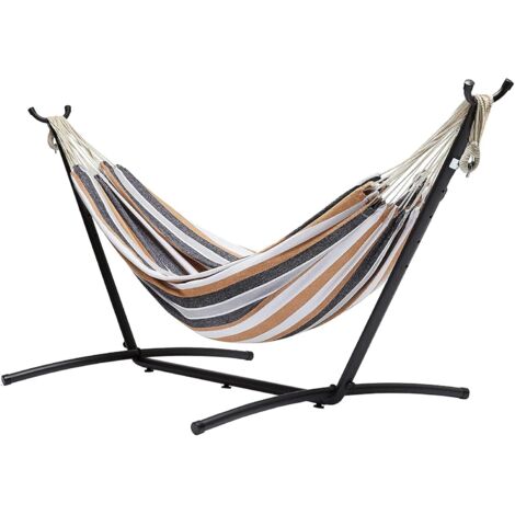 Amaca in tessuto con supporto, multicolore