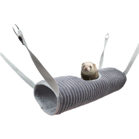 Amaca per piccoli animali, letto a tunnel per porcellini d'India, tunnel sospeso per criceti, letto a amaca per furetti, letto sospeso per ratti, tunnel e giocattoli a tubo per animali domestici, tunn