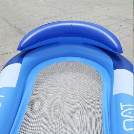 Amache acquatiche, amaca galleggiante, lettino semisommerso, rete gonfiabile, materasso galleggiante, divano acquatico, giocattoli da piscina per adulti e bambini, lettino da spiaggia per esterni, blu