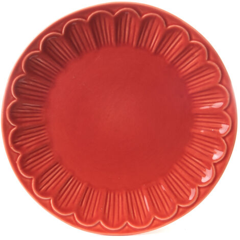 Amadeus - Assiette à dessert pétale corail (lot de 6)