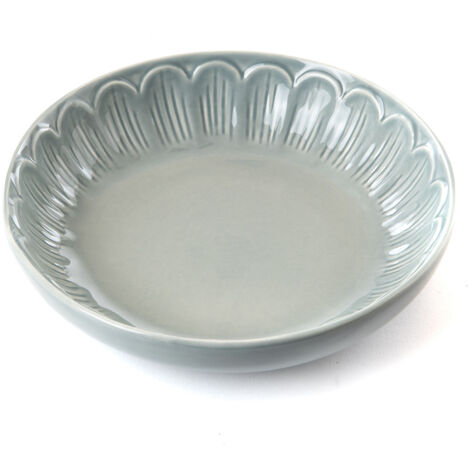 Amadeus - Assiette creuse pétale gris (lot de 2)
